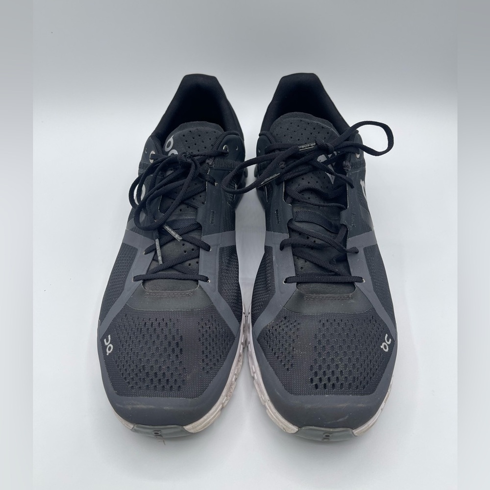 ON RUNNING Cloudflow 3.0 Men’s Size 11.5 Black Asphalt Running Sneaker Shoes - Picture 5 of 8